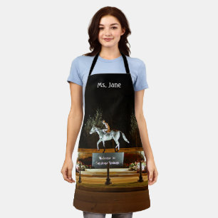 Delantal Estatua del caballo nativo de bailarina Saratoga A