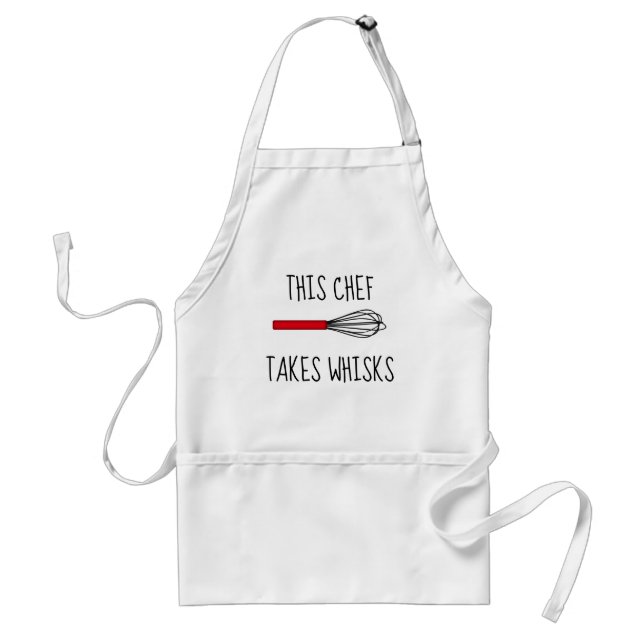 Delantal Este Chef Se Lleva Whisks Apron Adulto (Frente)