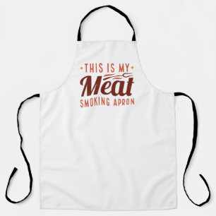 Delantal Este Es Mi Apron Fumador De Carne