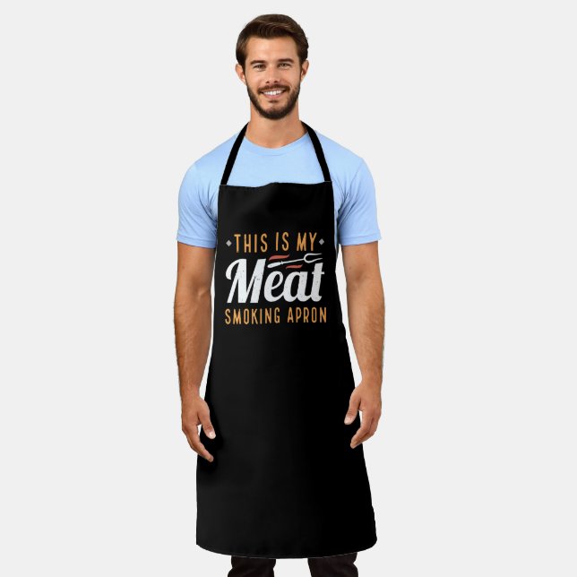Delantal Este Es Mi Apron Fumador De Carne (Gastado)