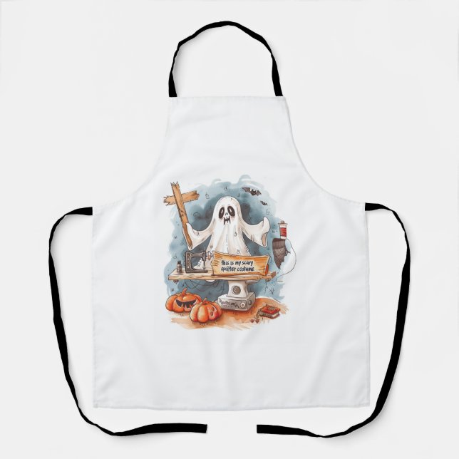 Delantal este es mi asustado disfraz de edredón (Anverso)