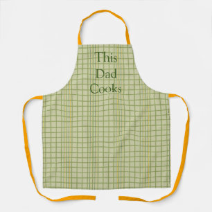 Delantal Este padre cocina naranja verde pelado