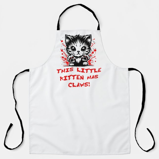 Delantal Este pequeño gatito tiene leyes (Anverso)