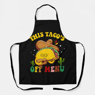 Delantal Este Tacos Del Menú Taco Bachelorette Bachelet Par