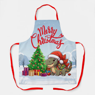 Delantal Estegosauro de Navidades infantiles curas/extravag