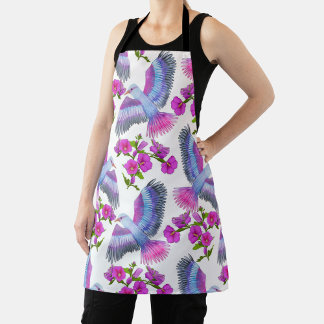Delantal Estética floral
