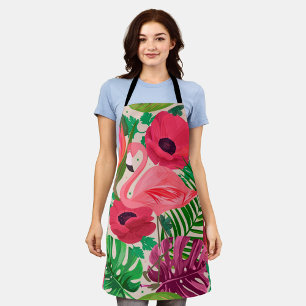 Delantal Estético floral 