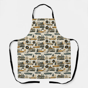 Delantal Estilo de cocina de viaje por carretera en inviern