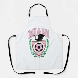 Delantal Estilo de diversidad de fútbol de Miami