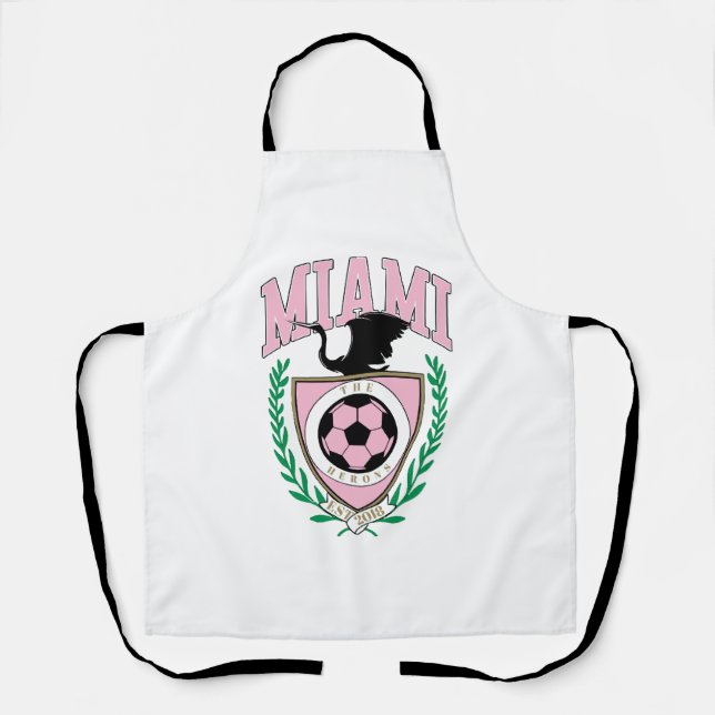 Delantal Estilo de diversidad de fútbol de Miami (Anverso)