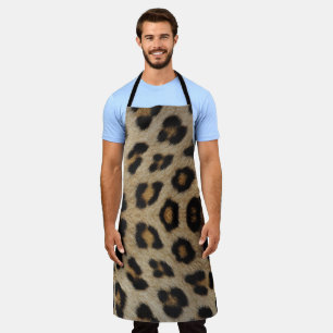 Delantal Estilo de impresión de animal de leopardo divertid