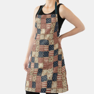 Delantal Estilo de patchwork rústico americano
