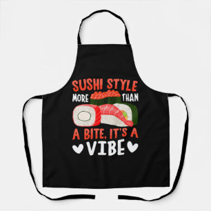 Delantal Estilo de sushi más que un bocado
