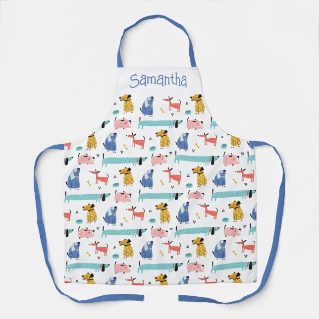 Delantal Estilo Personalizado de perros personalizado (Anverso)