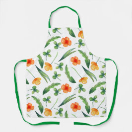 Delantal Estilo Retro Boho Patrón floral Mujeres Cocina
