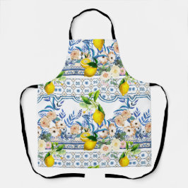 Delantal Estilo siciliano, arte de verano