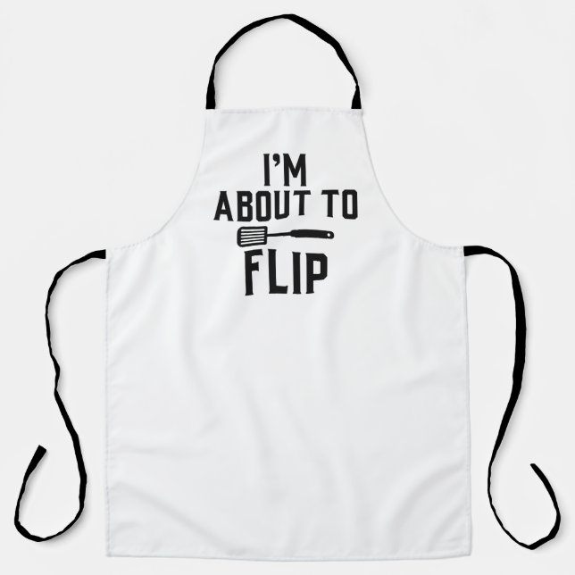 Delantal Estoy a punto de voltear (Anverso)