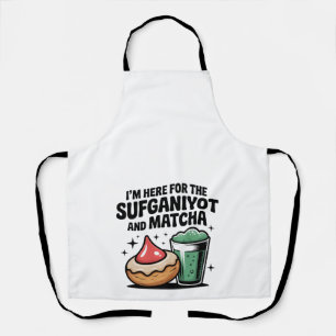 Delantal Estoy Aquí Por Sufganiyot Y Matcha Hanukkah Jew