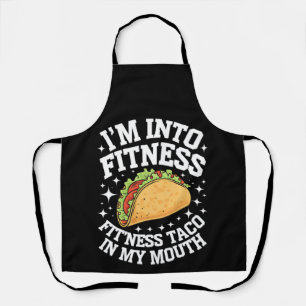 Delantal Estoy en forma Toco taco en mi boca divertido Gy