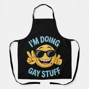 Delantal Estoy Haciendo Cosas Gays Meme Divertido Orgullo L