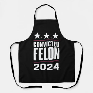 Delantal Estoy votando por el delincuente convicto Pro Trum