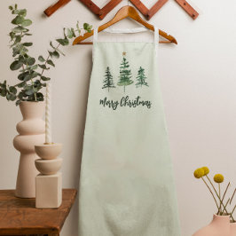 Delantal Estrella de oro de navidad