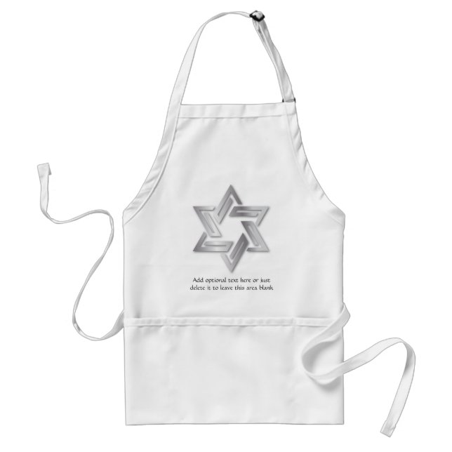 Delantal Estrella de plata de David Apron (Frente)