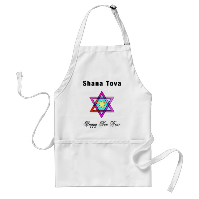 Delantal Estrella judía Shana Tova (Frente)