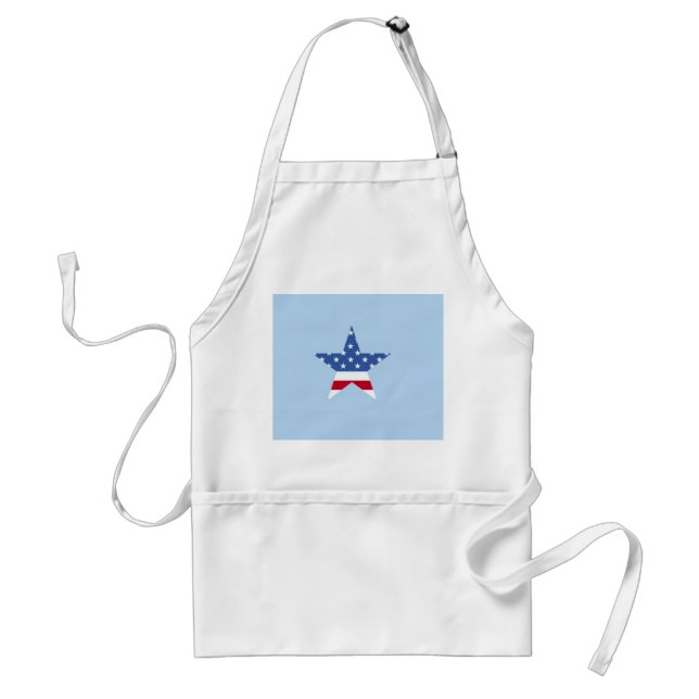 Delantal Estrella Patriótica Apron (Frente)