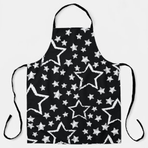 Delantal Estrellas blancas y negras: grifo urbano.