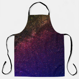 Delantal Estrellas de galaxia estrellada cosmica de la Vía