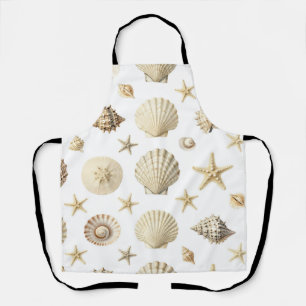 Delantal Estrellas de Mar y Conchas de la Costa Patrón Perf