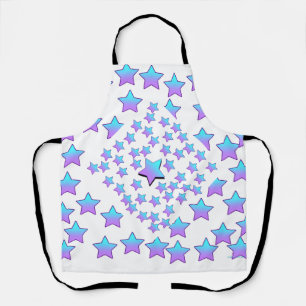 DELANTAL ESTRELLAS DE PURPLE AZUL