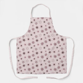 Delantal Estrellas Geo Rosadas Bonitas - patrón. 