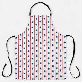 Delantal Estrellas patrióticas y rayas