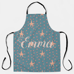 Delantal Estrellas y puntos elegantes