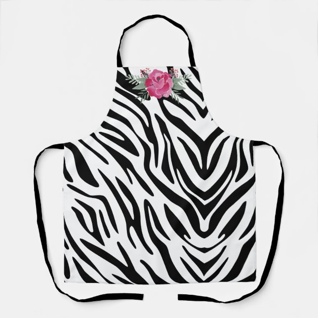 Delantal Estribos de cebra personalizados (Anverso)