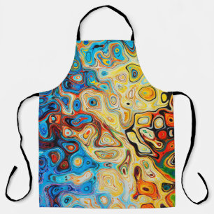 Delantal Estructura abstracta de textura colorida