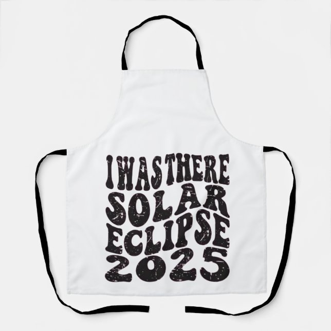 Delantal Estuve allí Eclipse Solar 2025 Eclipse Parcial  (Anverso)