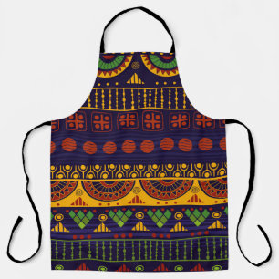 Delantal Ética tribal: diseño de patrones sin foco.