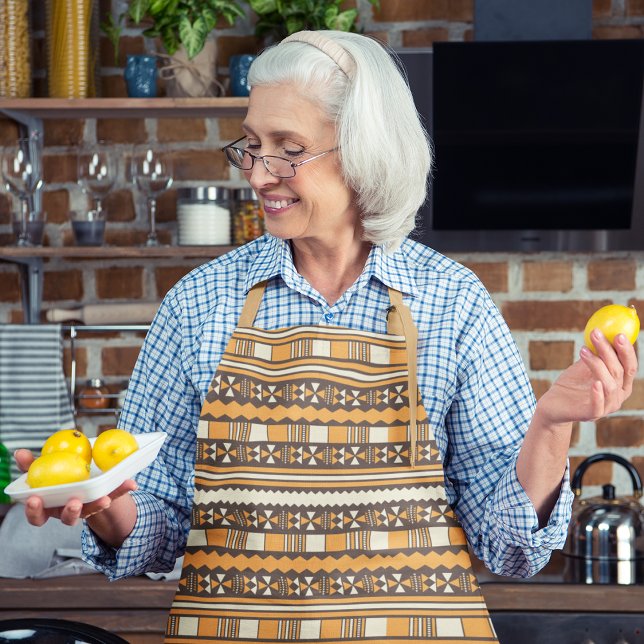Delantal Étnica marrón azteca (Subido por el creador)