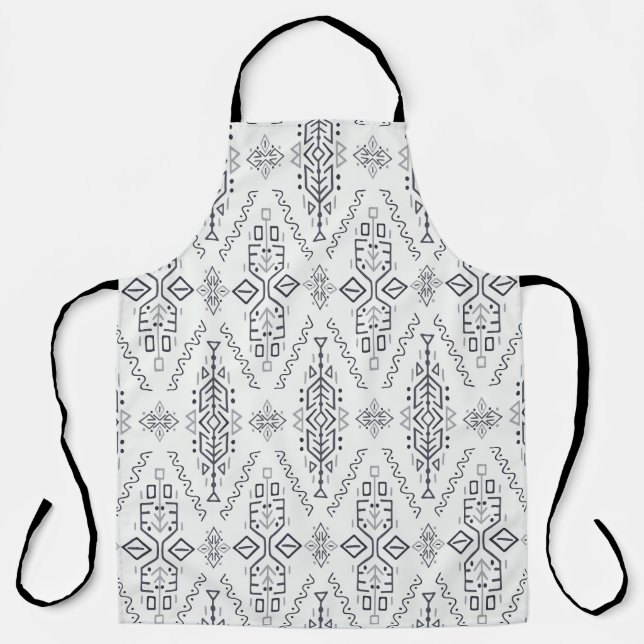 Delantal Étnico Boho: De moda, desprovisto de la mano. (Anverso)