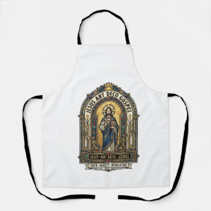 Delantal Evangelio Art Deco Jesús Evangelio Art Deco Fe Cri