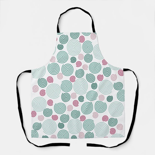 Delantal Evergreen Swirl (Pattern) (Anverso)