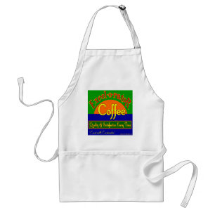 Delantal Excelorator Coffee Retro Label Art Apron