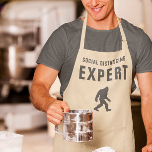 Delantal Experto en distanciamiento social Sasquatch divert