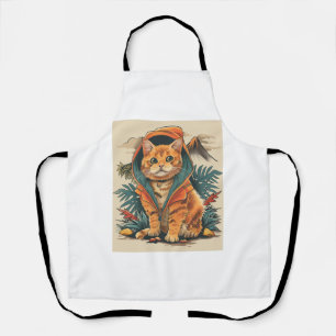 Delantal Explorador de gatos de dinosaurios