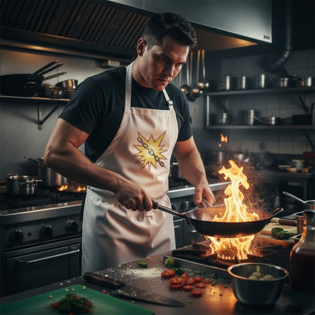 Delantal Explosión de cadena de arte pop roto Estilo de cóm (Subido por el creador)