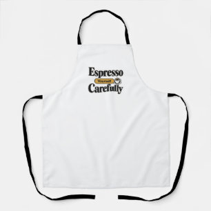 Delantal Exprésate con Cuidado Café Divertido + Perso