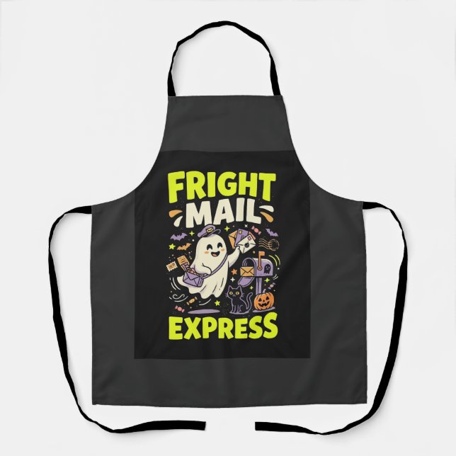 Delantal Expreso de correo de terror de Halloween (Anverso)